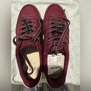 Zara Burgundy Sneakers